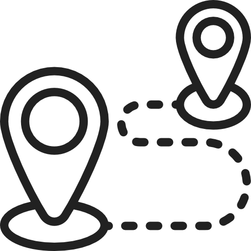 imagem de um icone de um trajeto gps fazendo referencia a minha trajetoria na vida profissional e academica