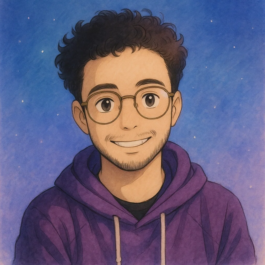 Foto minha cartoonizada referenciando meu freelancer